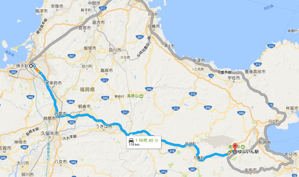 yufuin map 일본 온천여행 규슈 오이타 현의 유후인 온천거리