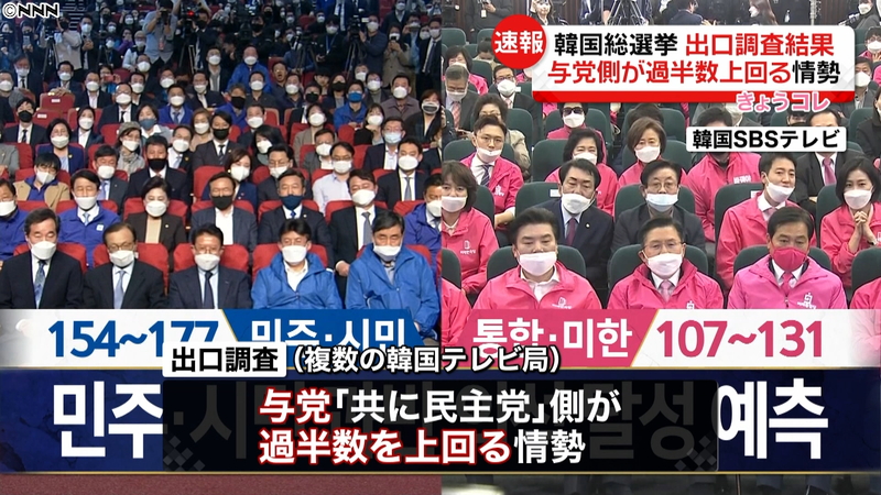 21대 총선 일본 NHK 한국의 21대 총선 여당 압승! 코로나19 극복 문재인 정권 지지